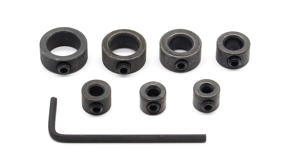 Custom 7Pcs/Lot 3-12mm Drill Bit Depth Stop Collar Ring Positioner Spacing Ring Locator Woodworking Drill Bit Hex Wrench Manufacturer