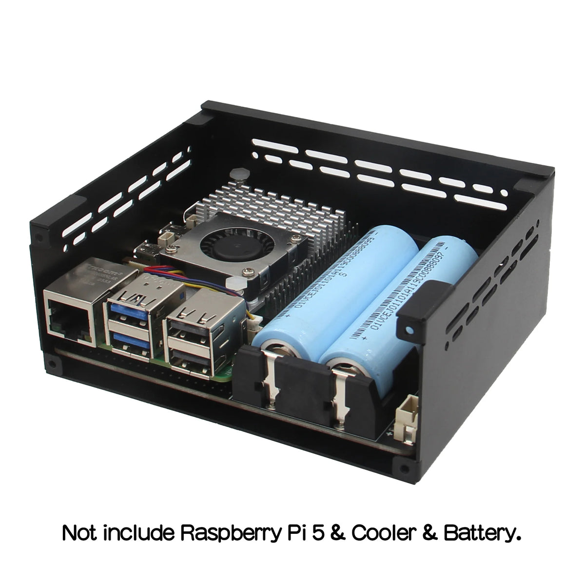 Custom  X1201-C1 Metal Case for Raspberry Pi 5 & X1201 UPS Board