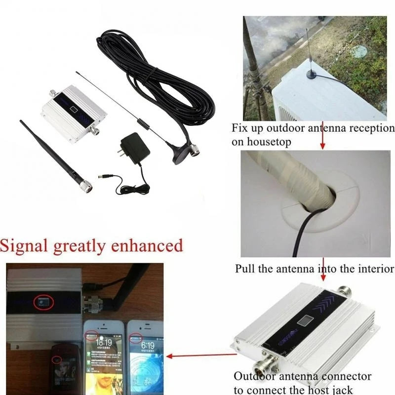 Custom 900Mhz GSM 2G/3G/4G Signal Booster Repeater Amplifier Antenna For Cell Phone Signal Repeater Booster With Antenna Manufacturer