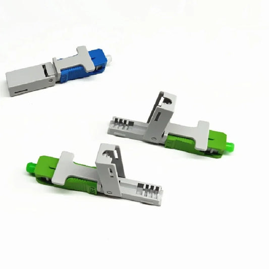 Custom 100PCS FTTH SC UPC APC Optical fibe quick connector SC FTTH Fiber Optic Fast Connector SC Connector Manufacturer