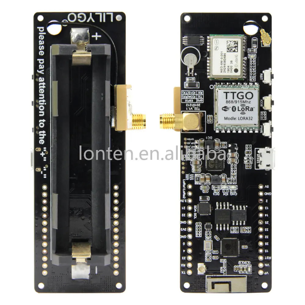 Custom TTGO T-Beam V1.1 LoRa ESP32 Development Board WiFi BT Module GPS NEO-6M SX1278 433Mhz SX1276 868Mhz 915Mhz 923Mhz Manufacturer