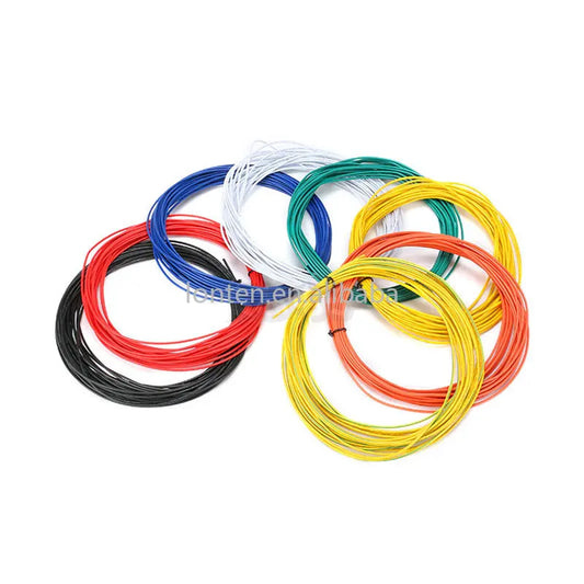 Custom 5 Meters UL1007 PVC electronic cable 1007 wire 20awg 22awg 24awg 26awg 28awg 30awg 1007 20/22/24/26/28AWG Tinned Copper Wire Manufacturer