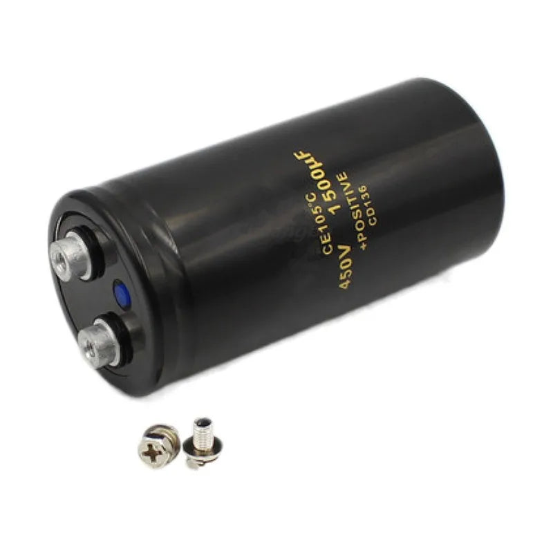 Custom 1/PCS 450V1500UF 50*105MM 1500UF 450V Bolt/Screw Foot Audio Filter Electrolytic Capacitor 105C CD136 Manufacturer