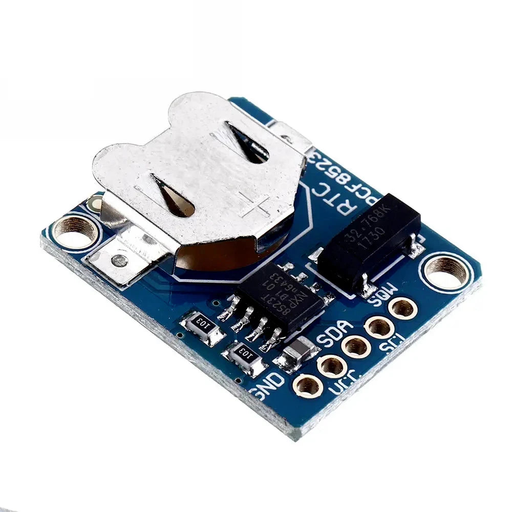 Custom 3.3V 5V I2C PCF8523 RTC Real Time Clock Assembled Breakout Board CR1220 Coil Cell Battery Socket Holder for Arduino Timer Alarm Manufacturer
