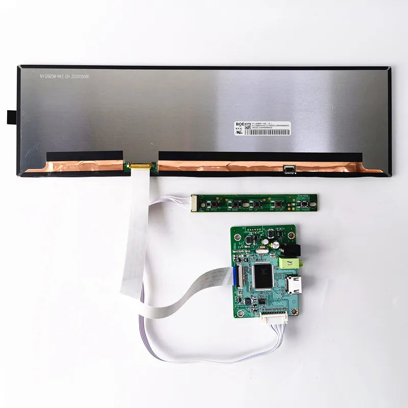 Custom 12.6-inch capacitive touch display kit LCD Screen NV126B5M-N41 IPS 1920*515 HD for Car Monitor/Bar Display/Raspberry Pi Manufacturer