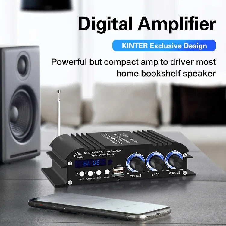 Custom 2*60W Audio TPA3118 Power audio Amplifier board Stereo Equalizer HiFi Digital Mp3 Decoder AMP FM Radio Mp3 Player pcb assembly Manufacturer