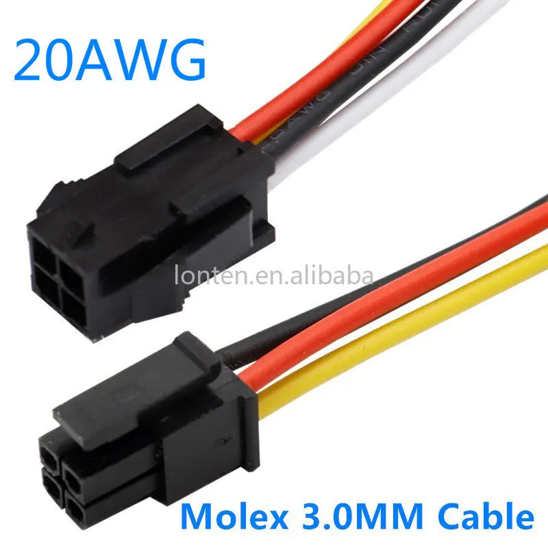 Custom 5PCS Molex 3.0MM Cables 20AWG Small 5557 5559 Male Female Air Docking Electronic Cable, MX3.0 43025 Terminal Line Manufacturer