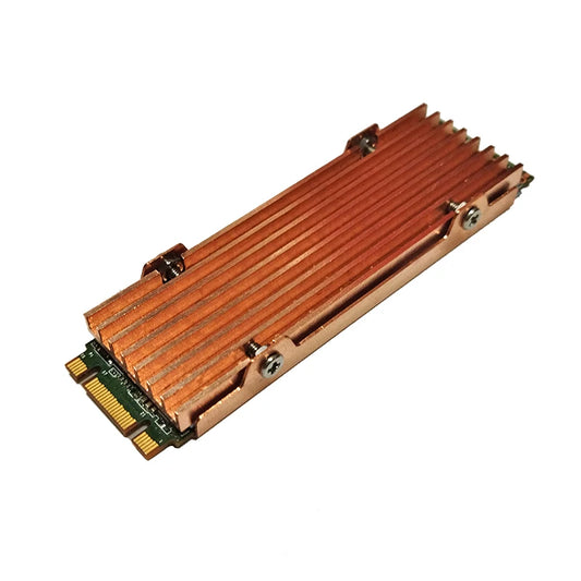 Custom Pure Copper Dustproof Heatsink Cooler Heat Sink Cooling Metal Sheet Thermal Pad for M.2 NGFF 2280 PCI-E NVME SSD Manufacturer