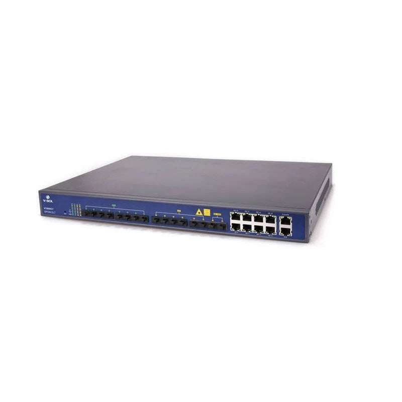 Custom FTTH  Line Terminal V-SOL V1600G1 GPON OLT 8 PON 10GE uplink first vendor supports WEB management Manufacturer