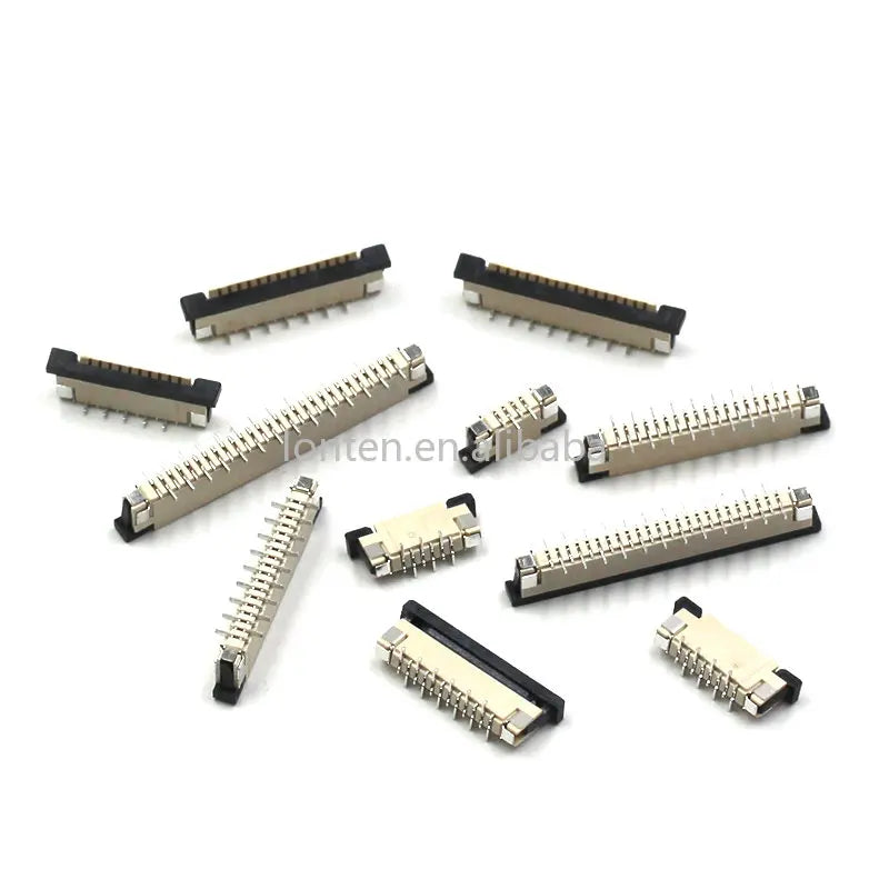 Custom 10pcs FFC FPC socket 0.5mm 4/6/8/10/12/14/16/20/24/30/34/40/50 Pin Vertical Type Ribbon Flat Connector Manufacturer