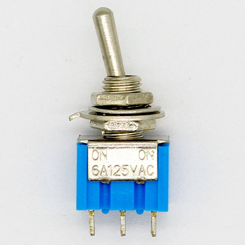 Custom 10pc/LOT Blue Mini MTS-102 3-Pin SPDT ON-ON 6A 125VAC Miniature Toggle Switches Manufacturer
