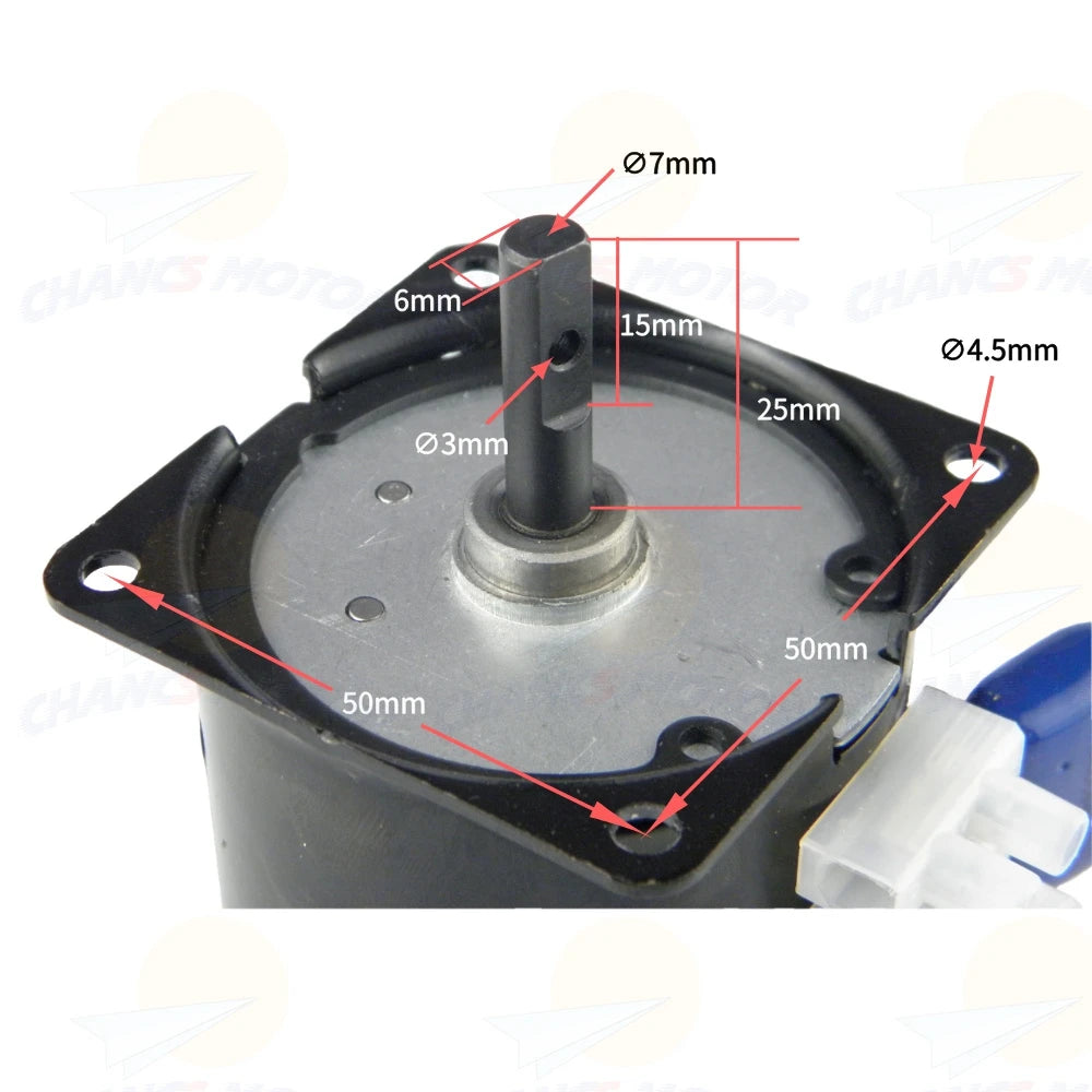 Custom 60KTYZ AC 220V 50RPM Synchronous Motor Electric Motor With Bracket Fixed Seat High Hardness Manufacturer