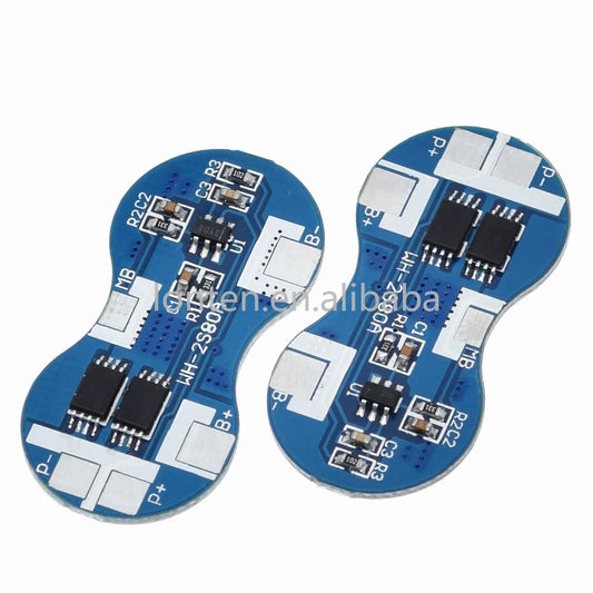 Custom 2S Li-ion 18650 Lithium Battery Charger Protection Board 7.4V Overcurrent Overcharge Overdischarge Protection 4A 2 Series BMS Manufacturer