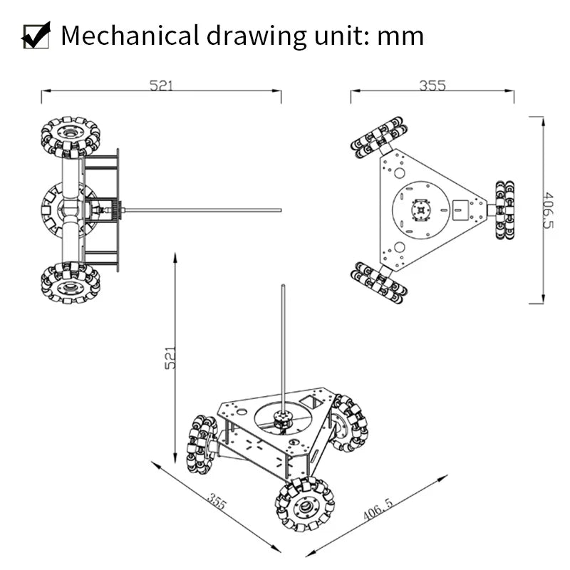 Custom Omnidirectional trolley inverted pendulum Omnidirectional mobile test platform Level 1 new planar inverted pendulum Manufacturer