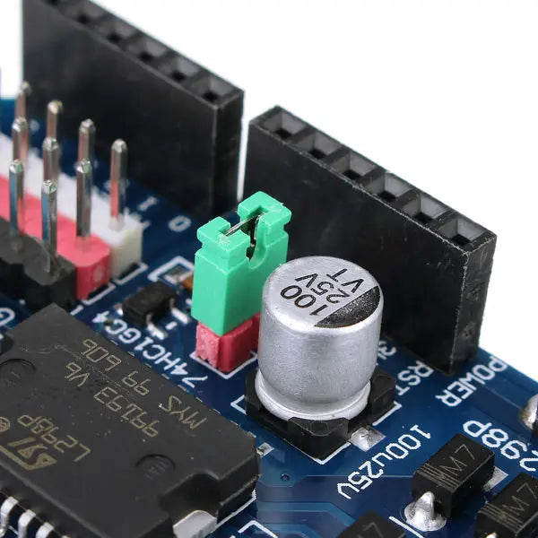 Custom L298P Dual Channel  Interface High Power H Bridge Motor Driver Shield For DIY Support Directly Driving 2 DC Motor