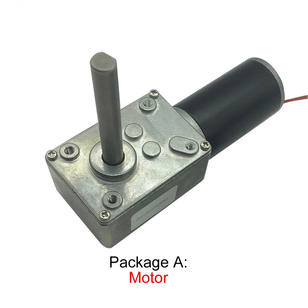 Custom DC 24V PMDC Worm Geared Motors High Torque 12V Volt DC Motor Reversed Reduction Self-Lock Extension Shaft Motor 5840-31ZY Manufacturer