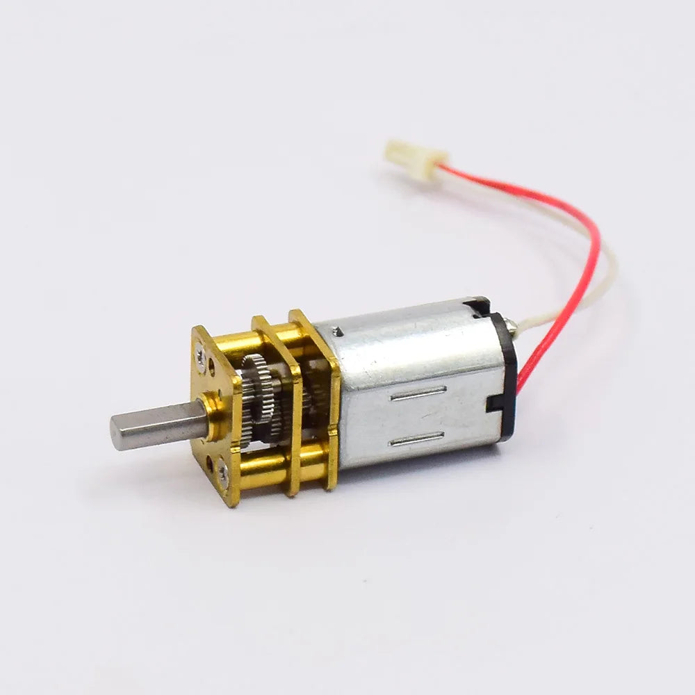 Custom Micro Mini 10mm*12mm N20 Gear motor DC 5V 6V 9V 12V 80RPM Slow Speed Full Metal Reduction Gearbox Large Torque Smart Car Robot Manufacturer
