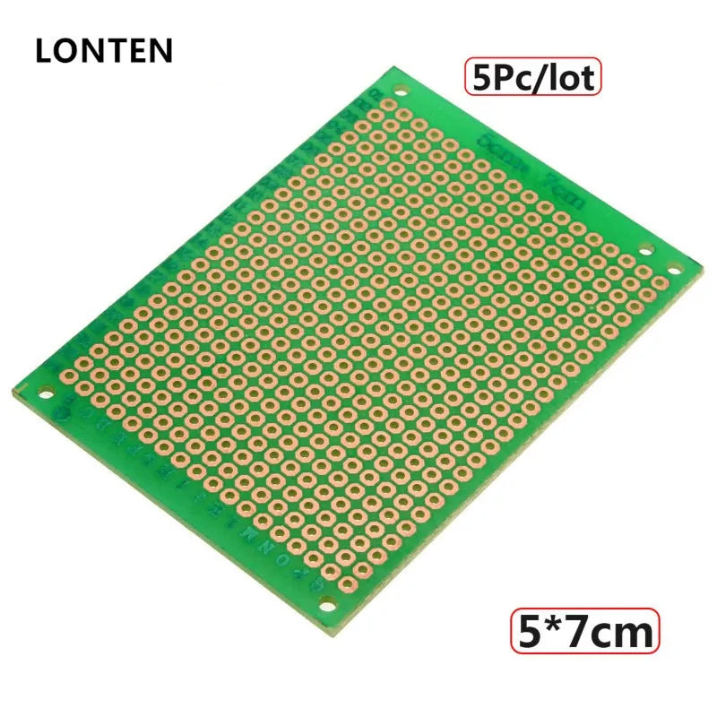 Custom Lonten 5pcs/lot 50x70mm Universal Single Side PCB Board DIY Prototyping Circuit Board 5*7cm Manufacturer