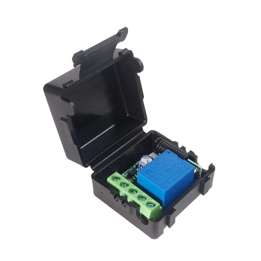 Custom DC12V 10A 1CH 433MHz Wireless Relay RF Remote Control Switch Receiver with case modules Manufacturer