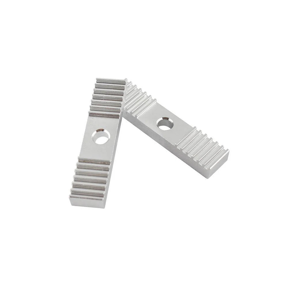Custom 2pcs aluminum Alloy Tooth pitch 2mm Aluminum sheet Reprap GT2 Timing Belt Fixing Piece Clamp Fixed Clip 9*40mm CNC For Print Manufacturer