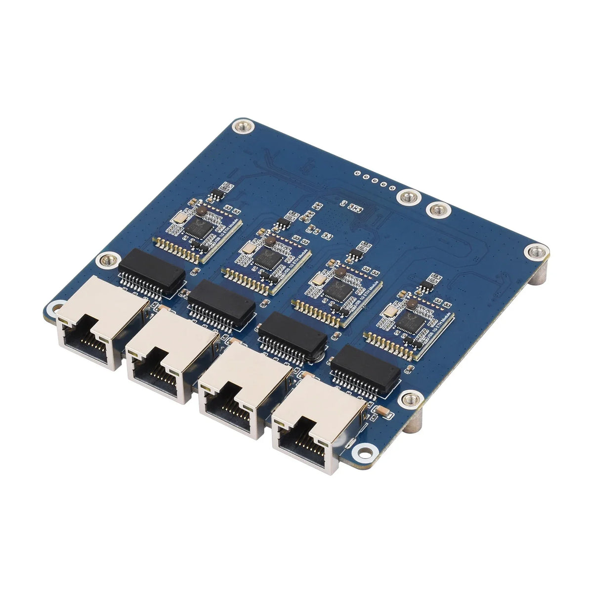 PI5 PCIe TO 4-Channel Gigabit Ethernet Expansion Board for RasPi Raspberry Pi 5 Projects 1GB 2GB 4GB RAM Accessories Driver-Free