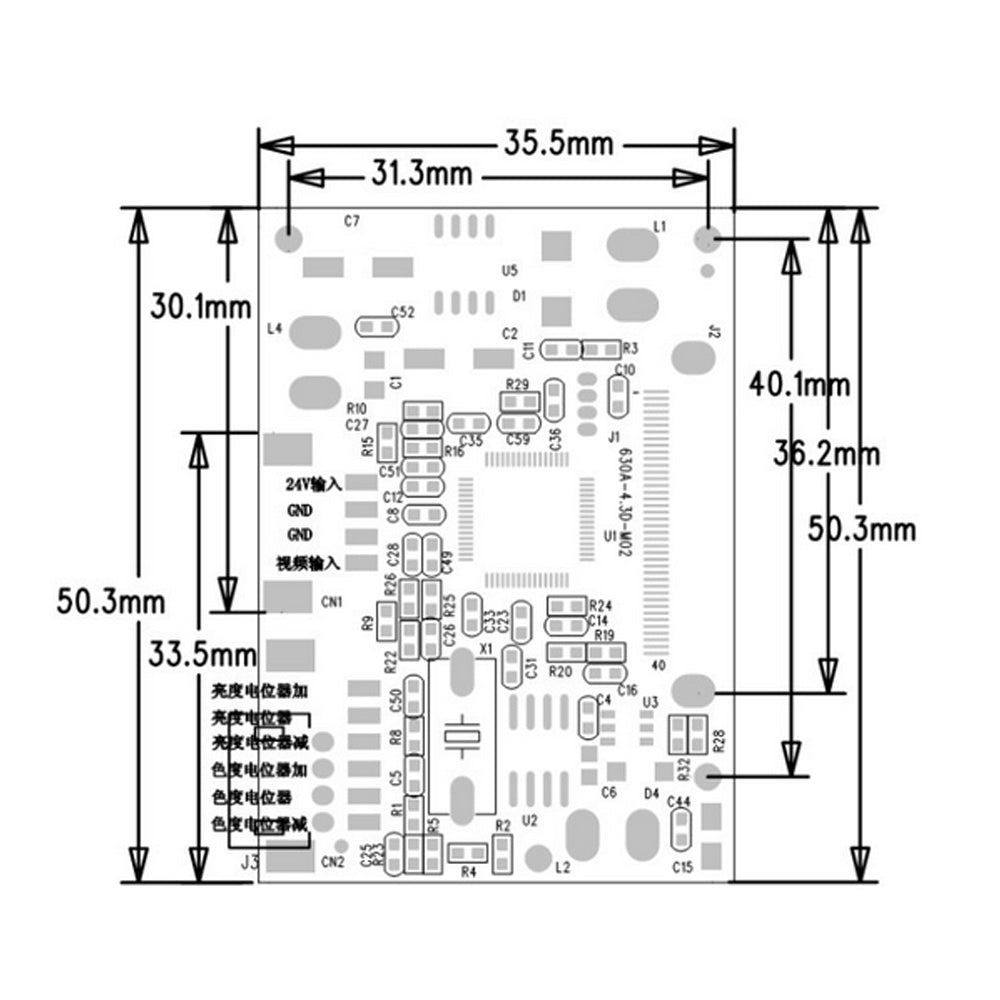 LONTEN 3.5 inch TFT LCD display RGB 480*232 module kit for Smart home video intercom screens Custom