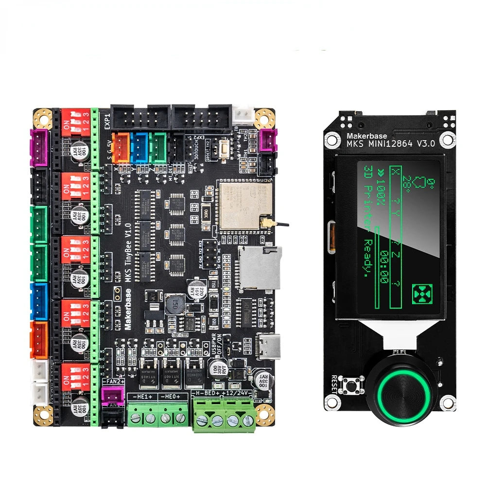 Custom MKS TinyBee 3D printer Control Board ESP32 MCU 3D Printer parts TFT screen wifi function WEB Control Electronic Component Manufacturer
