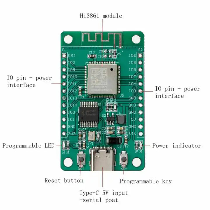 Custom Hi3861 development board interactive infrared pcba for diy wall mounted gas boiler pcba mems microphone high quality pcba Manufacturer