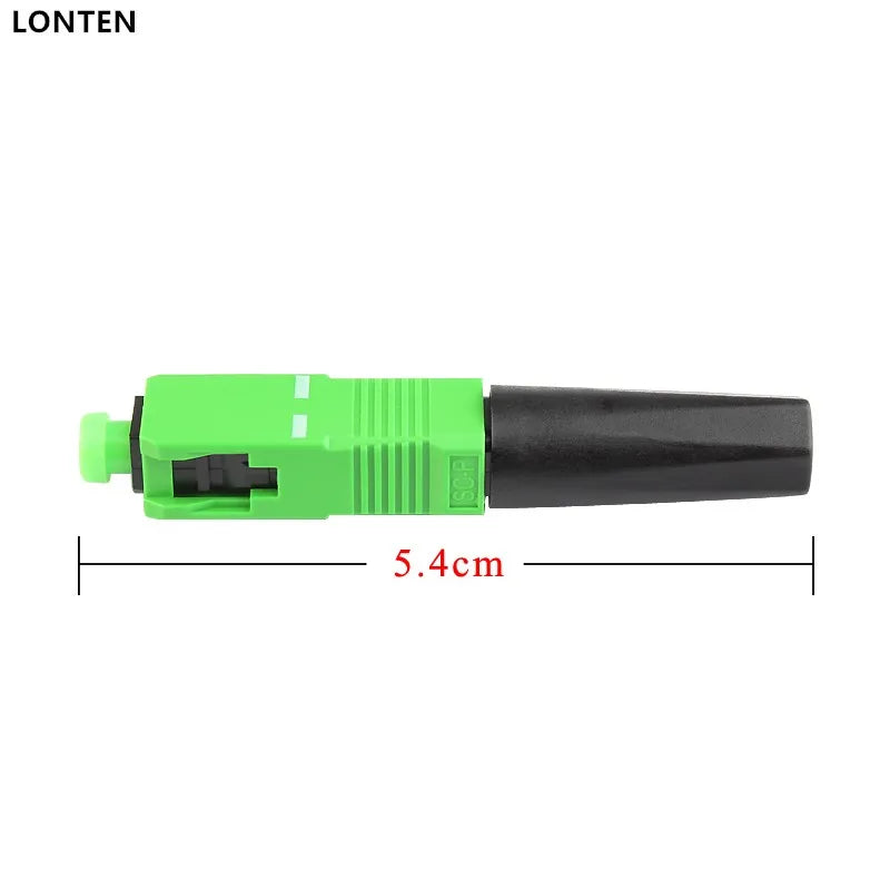 Custom 100PCS Supply pre-embedded FTTH SCAPC single fiber optic SCAPC quick connector FTTH Fiber Optic Fast Connector Manufacturer