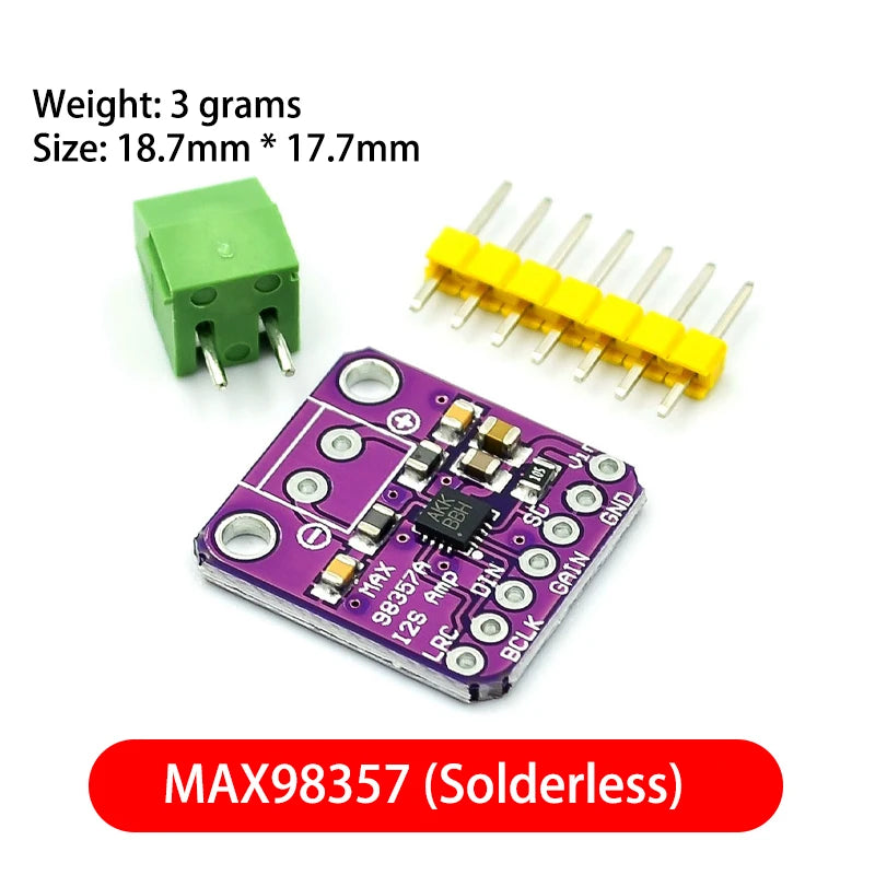 Custom High Quality MAX98357 MAX98357A I2S 3W Class D Amplifier Breakout Interface I2S DAC Decoder for Audio
