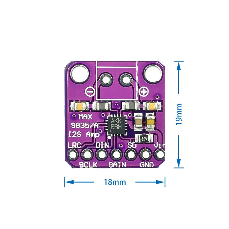 Custom High Quality MAX98357 MAX98357A I2S 3W Class D Amplifier Breakout Interface I2S DAC Decoder for Audio