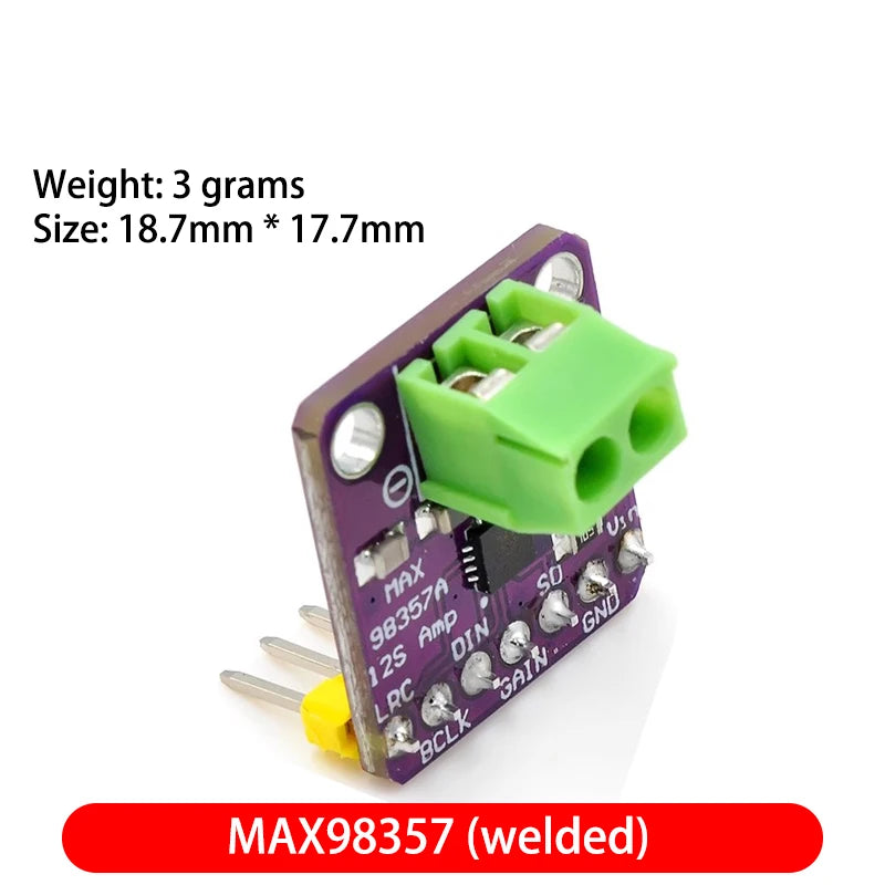 Custom High Quality MAX98357 MAX98357A I2S 3W Class D Amplifier Breakout Interface I2S DAC Decoder for Audio