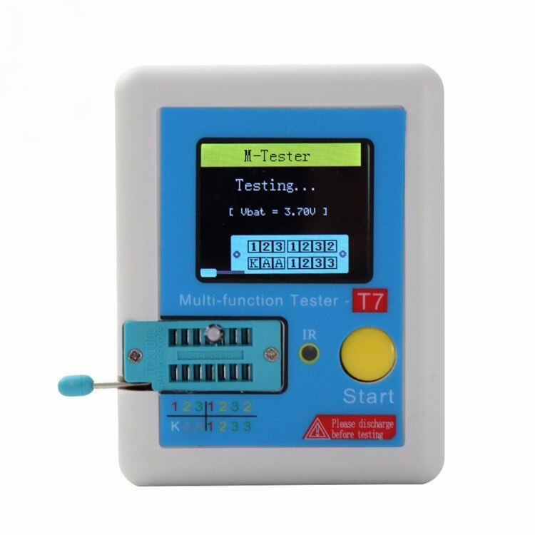 High-speed transistor LCR-T7 full-color screen graphics show the finis ...