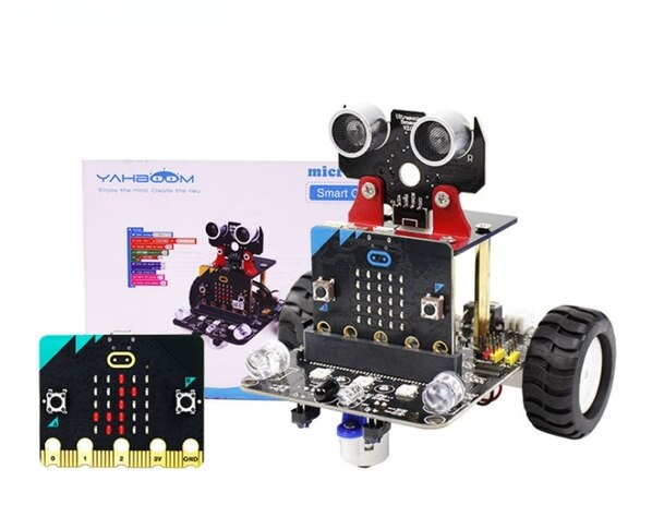 Hot Koop Educatief Grafische Programmeerbare Micro: Bit V1 V2 Smart Robot Car Ontwerp Voor Kinderen Zonder Micro:bit customize