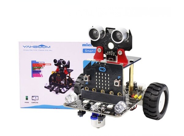 Hot Koop Educatief Grafische Programmeerbare Micro: Bit V1 V2 Smart Robot Car Ontwerp Voor Kinderen Zonder Micro:bit customize