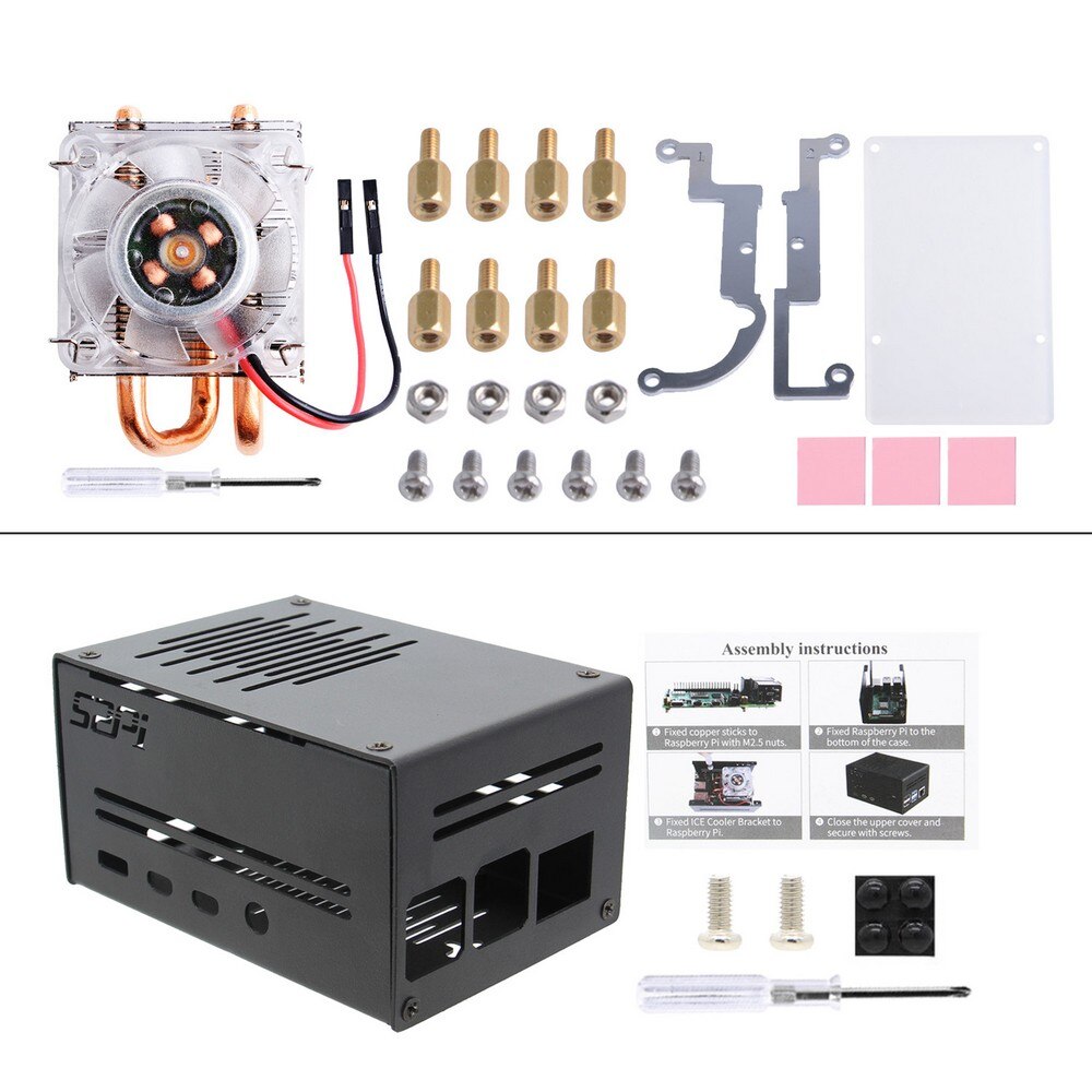 ICE-Tower Cooling Fan, Super Heat Dissipation for Raspberry Pi 4 Model B / 3B+ / 3B customize