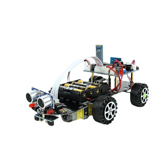 Intelligent Car Tracking Ultrasonic Obstacle Avoidance Bluetooth Light Finding Remote Control Fire Extinguishing Robot customize