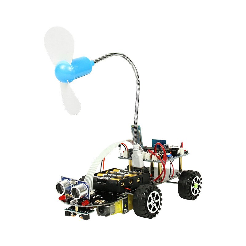 Intelligent Car Tracking Ultrasonic Obstacle Avoidance Bluetooth Light Finding Remote Control Fire Extinguishing Robot customize