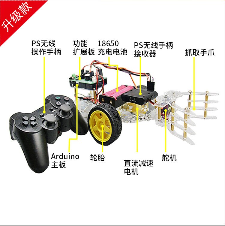 Intelligent Robot Kit Handling and Grabbing Hand Claw Arduino Robot DIY Kit Development Board customize