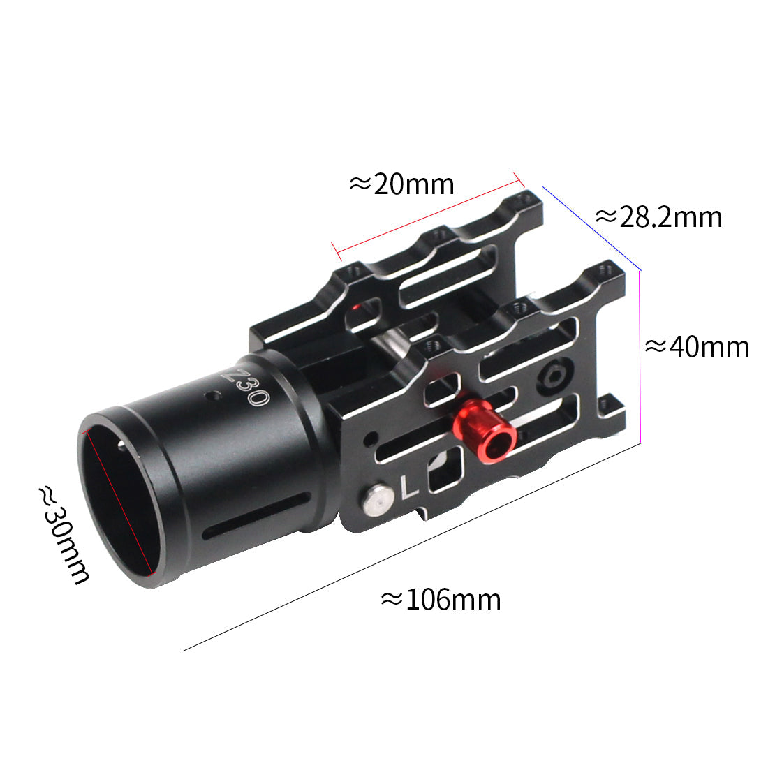 Aluminum Folding Arm Tube Joint DIY Connector for D16mm/D30mm Automatic Auto RC Quadcopter Multirotor Foldable Landing Skid