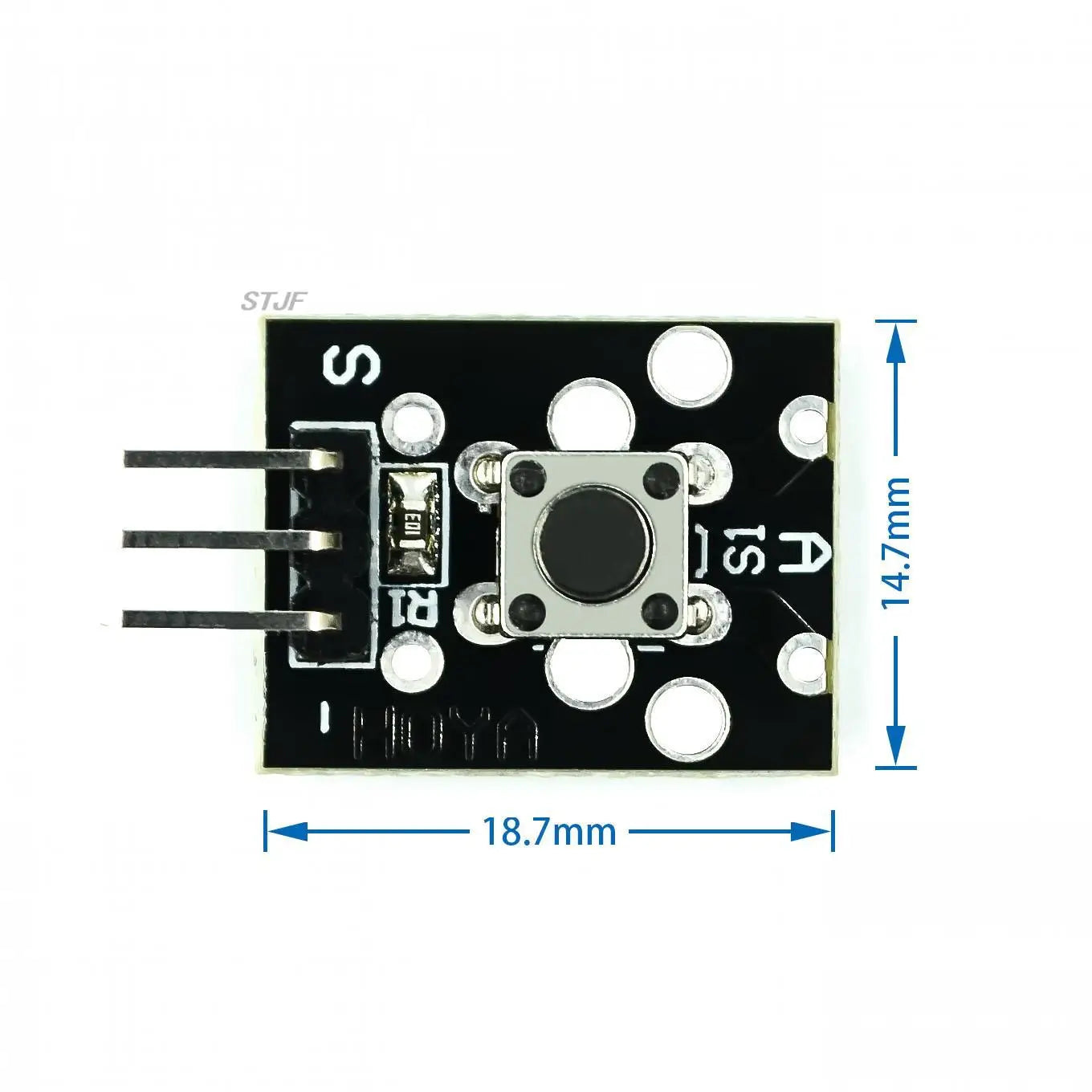 Custom KY-004 3pin Button Key Switch Sensor Module for Arduino Diy Starter Kit 6*6*5mm 6x6x5mm KY004