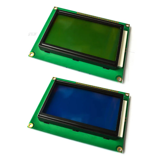 Custom LCD Board Yellow Green blue Screen 12864 128X64 5V blue screen display ST7920 LCD module for arduino 100% new original