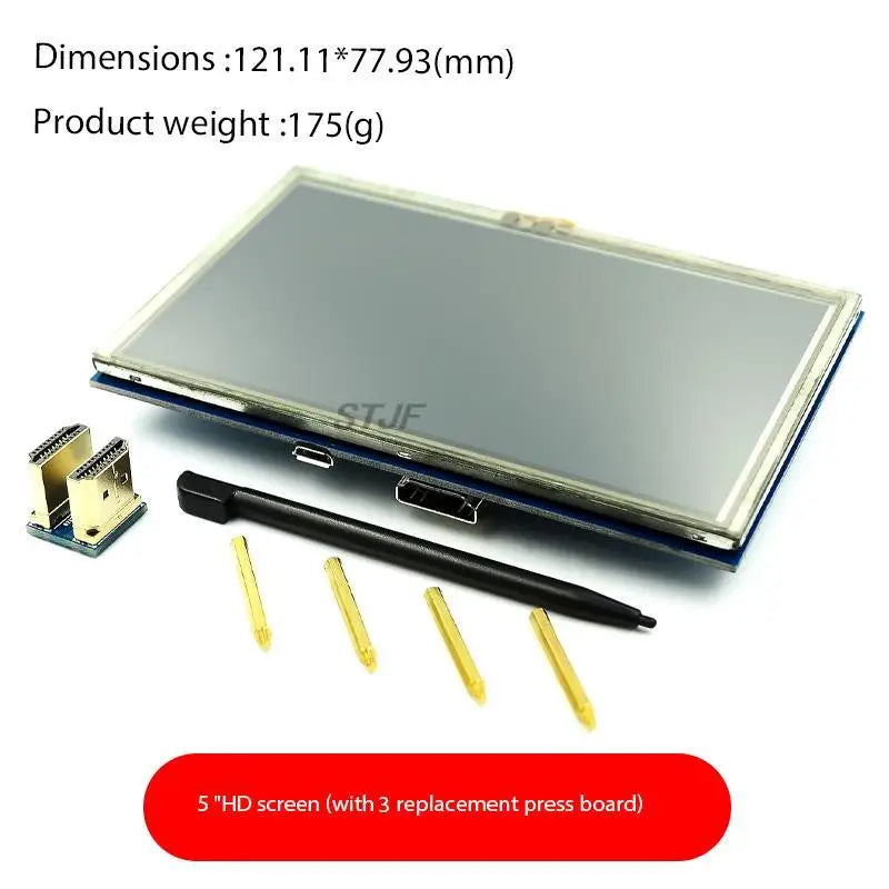 Custom LCD module 5.0 inch Pi TFT 5 inch Resistive Touch Screen 5.0 inch LCD shield module HDMI interface for Raspberry Pi 3 A+/B+/2B