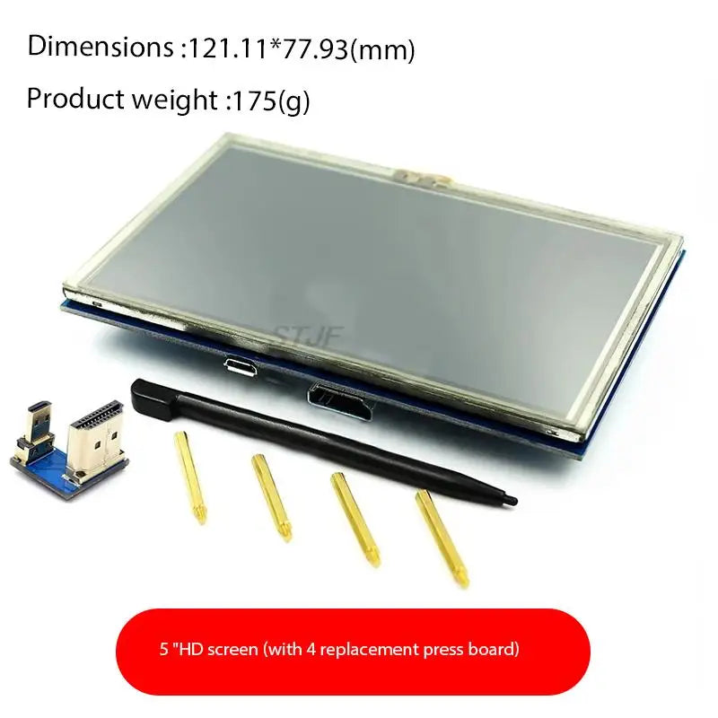 Custom LCD module 5.0 inch Pi TFT 5 inch Resistive Touch Screen 5.0 inch LCD shield module HDMI interface for Raspberry Pi 3 A+/B+/2B