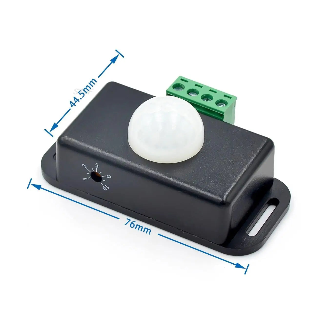 Custom LED body sensor switch 8A 12/24V Black delay time adjustable PIR 5050 light strip module