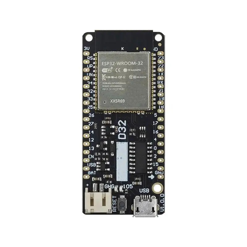 Custom LOLIN D32 V1.0.0 - wifi & bluetooth board based ESP-32 esp32 ESP-WROOM-32 4MB FLASH Arduino MicroPython Compatible
