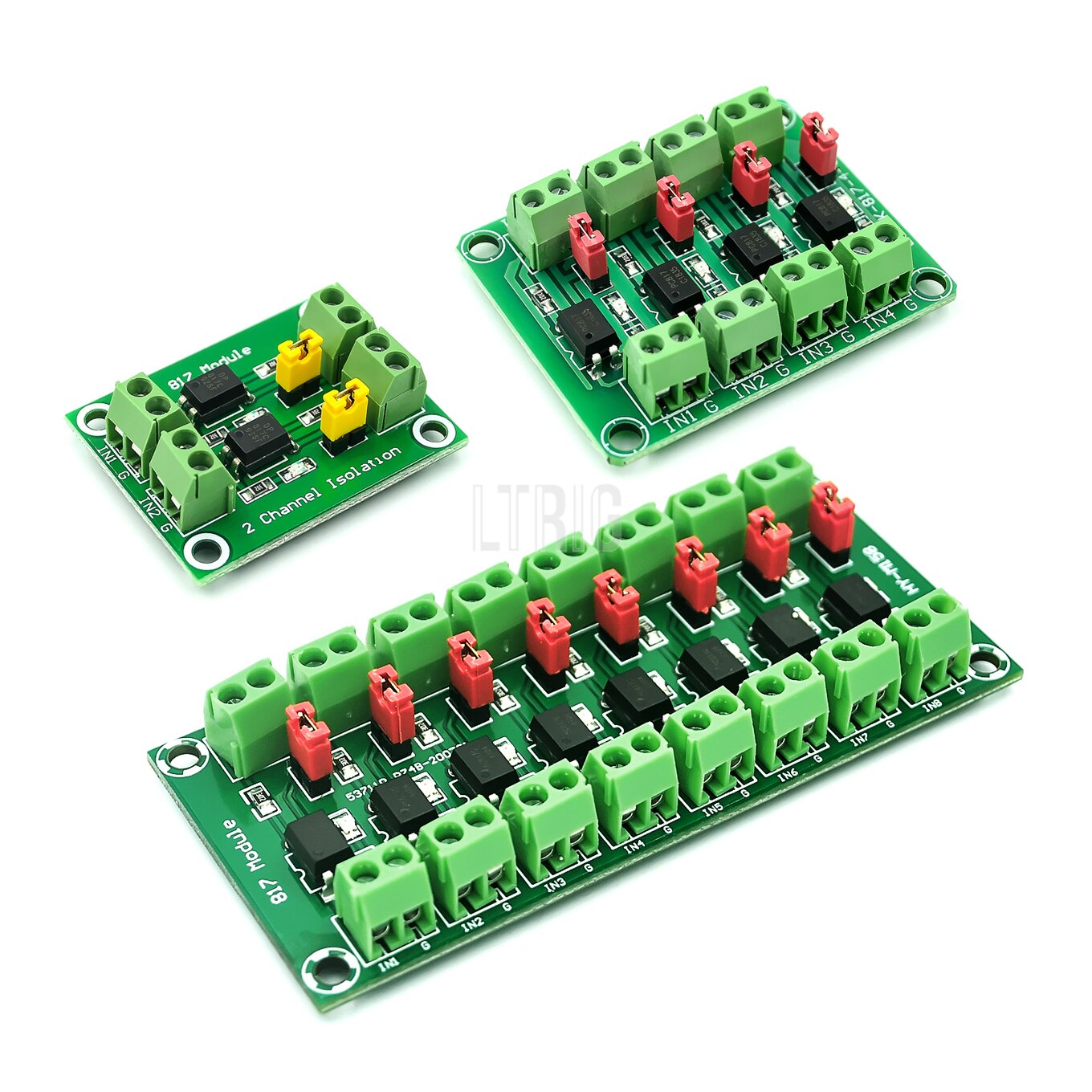 Custom 1PC S2 4 8 Channel PC817 Optocoupler Isolation Board Voltage Converter Adapter Module 3.6-30V