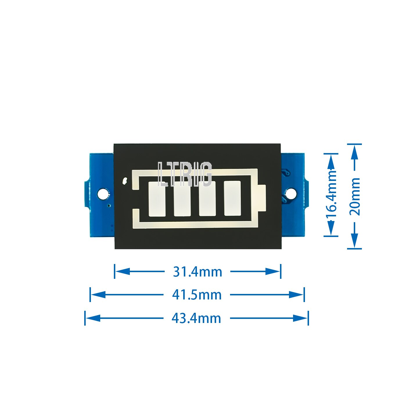 Custom 1PCS 1S 2S 3S 4 Series Lithium Battery Capacity Indicator Module 16.8V Blue Display Electric Battery Power Tester