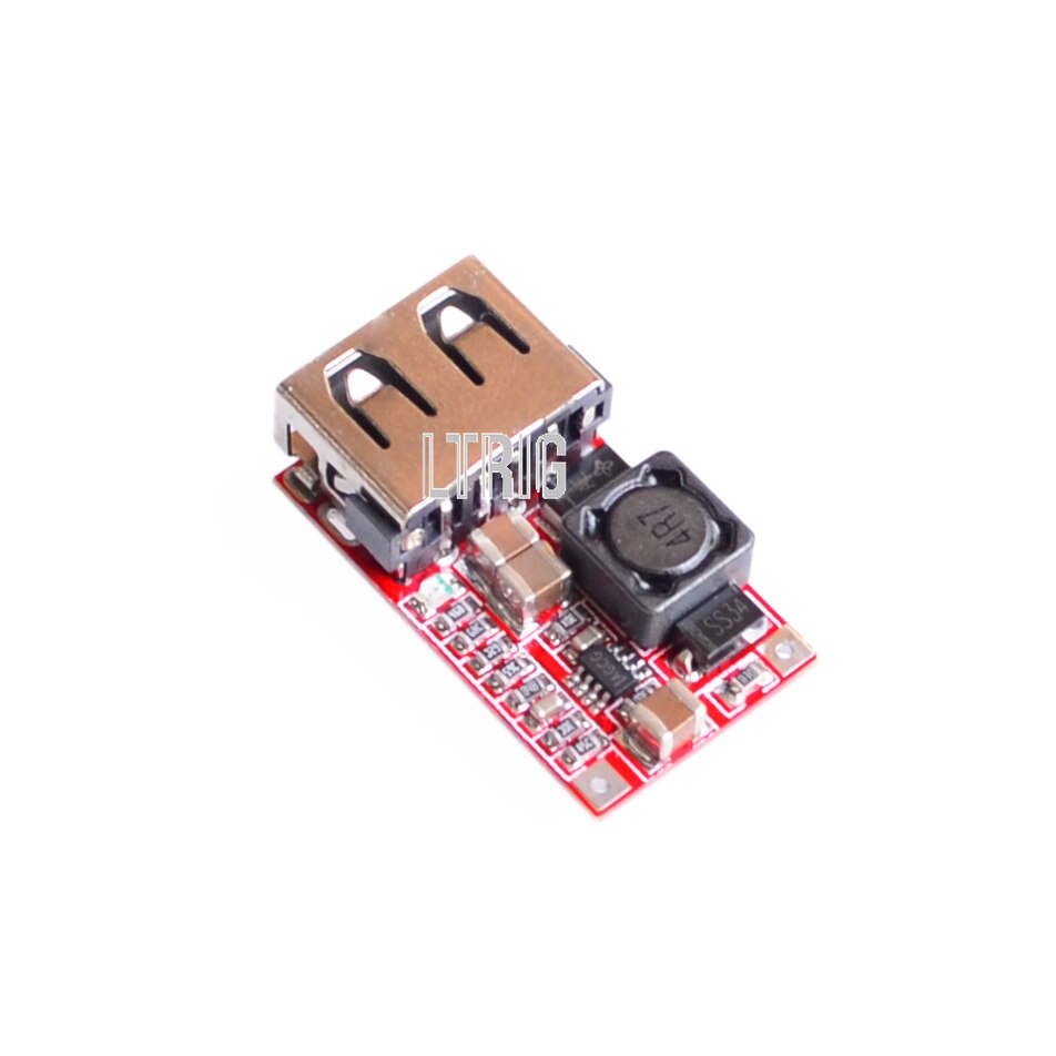 Custom 1PCS DC 6-24V 12V/24v to 5V USB Output charger step down Power Module Mini DC-DC Step Up Boost Module Power