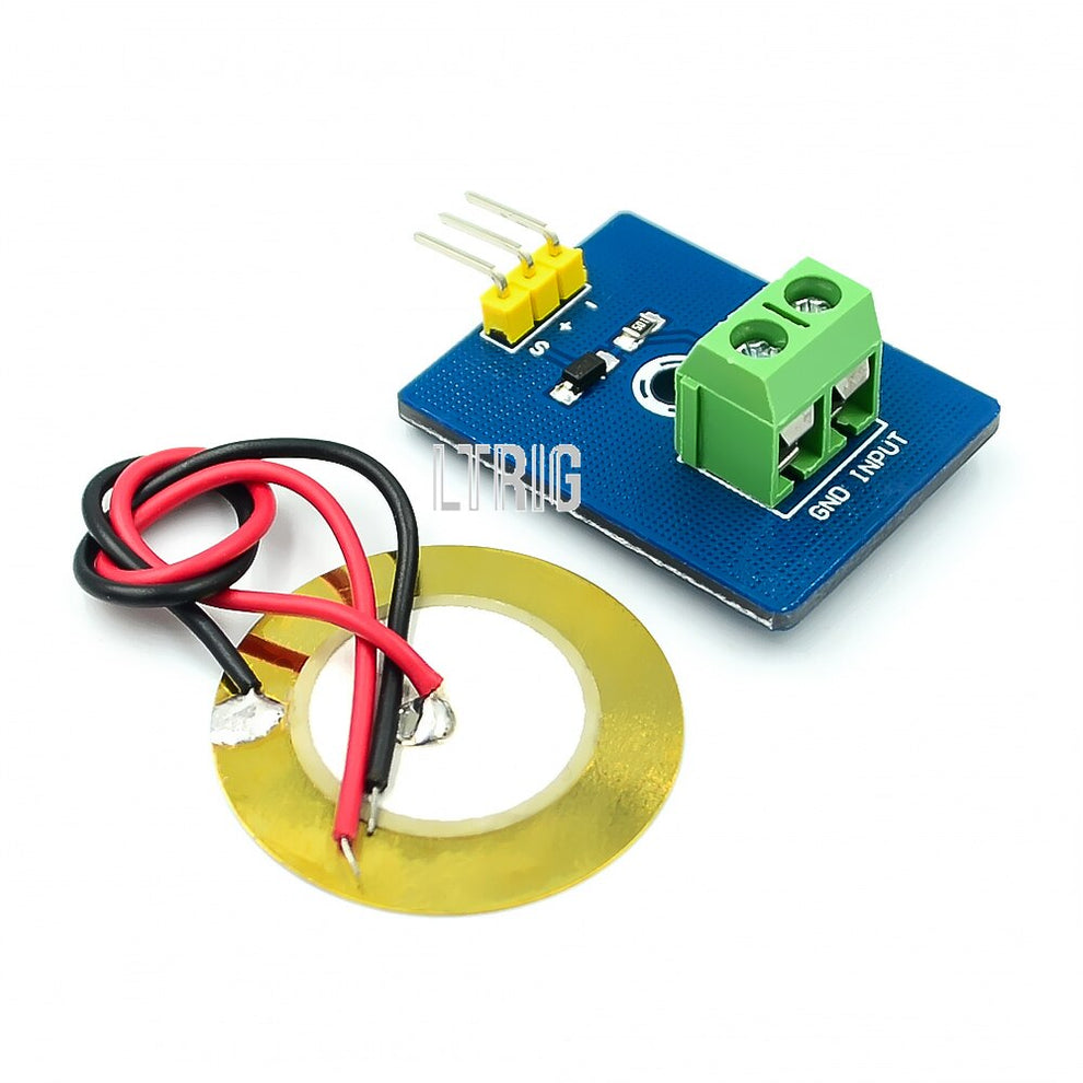 Custom 1PCS Drum Simulate Piezoelectric Sensor Analog Ceramic Vibratio ...